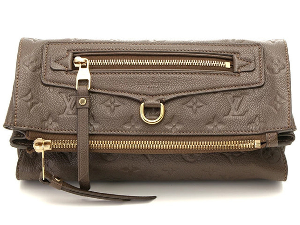 LOUIS VUITTON Clutch Bag Petillante Empreinte Terre